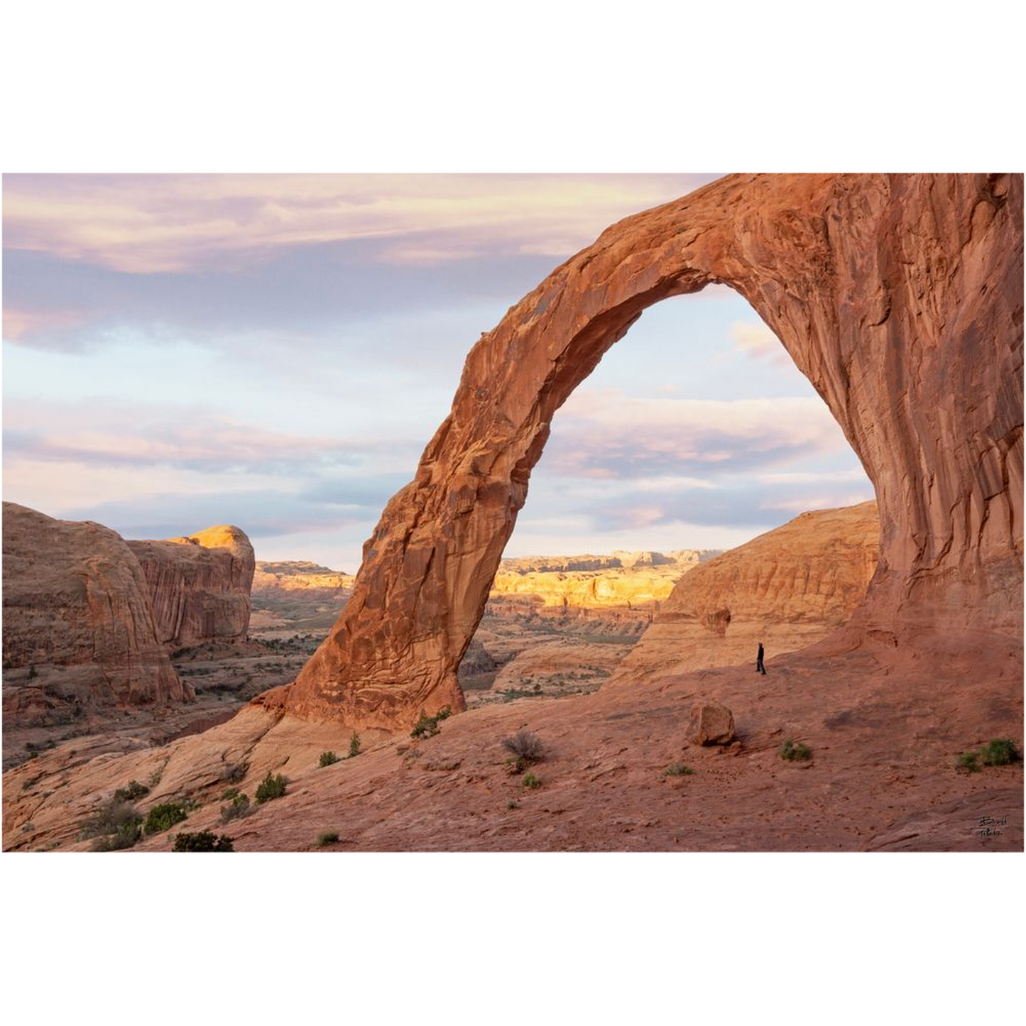 Corona Arch View at Sunrise - Moab, Utah - bp0210 - Photograph Print Poster Picture Photography Images Landscape Art Artist