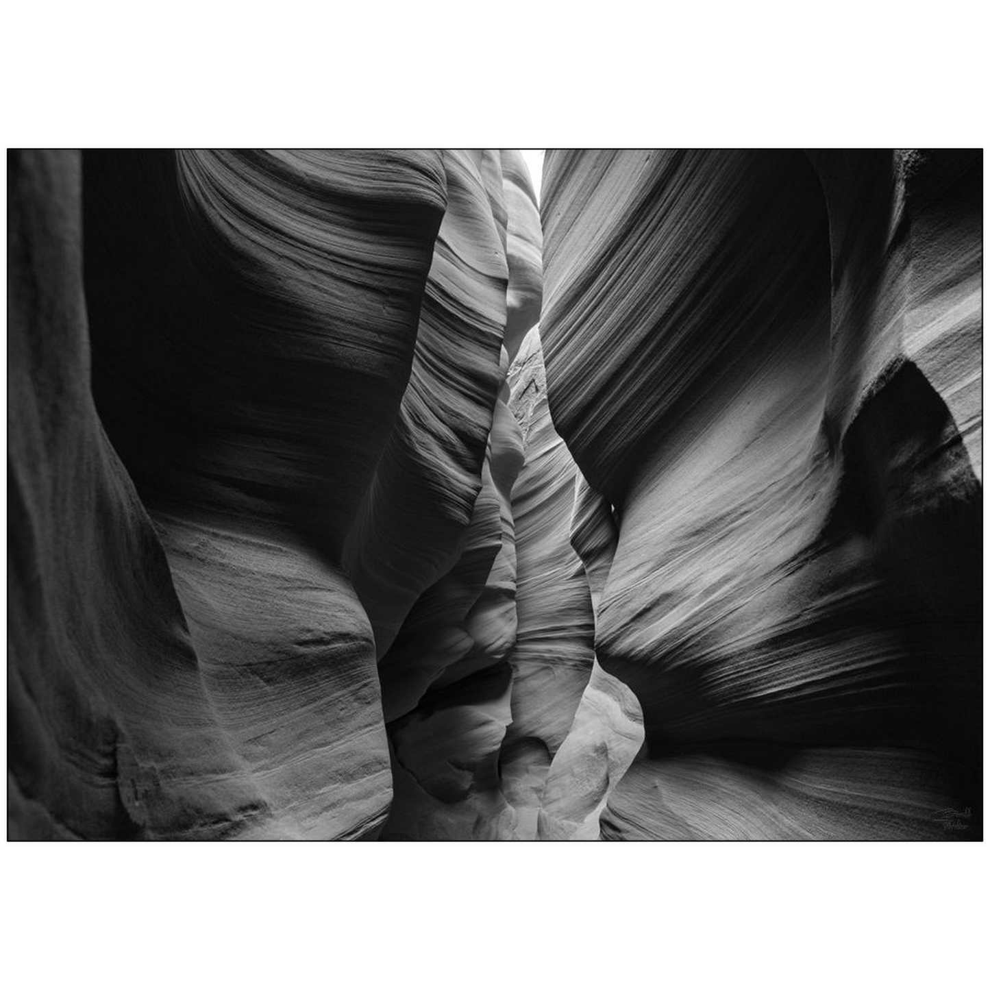 Slot Canyon v1 - Hanksville, Utah - bp0249- Photograph Print Poster Picture Photography Art Artist Images Landscape