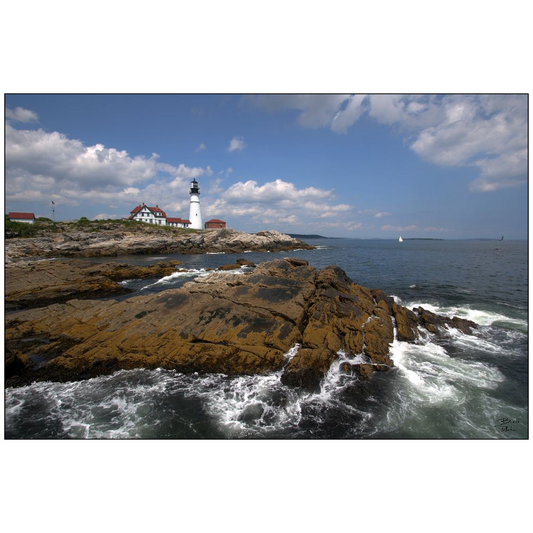 Portland Head Lighthouse - Portland, Maine - bp0034 - Photograph Print Poster Picture Wall Photography Art Artist Images Camera Landscape