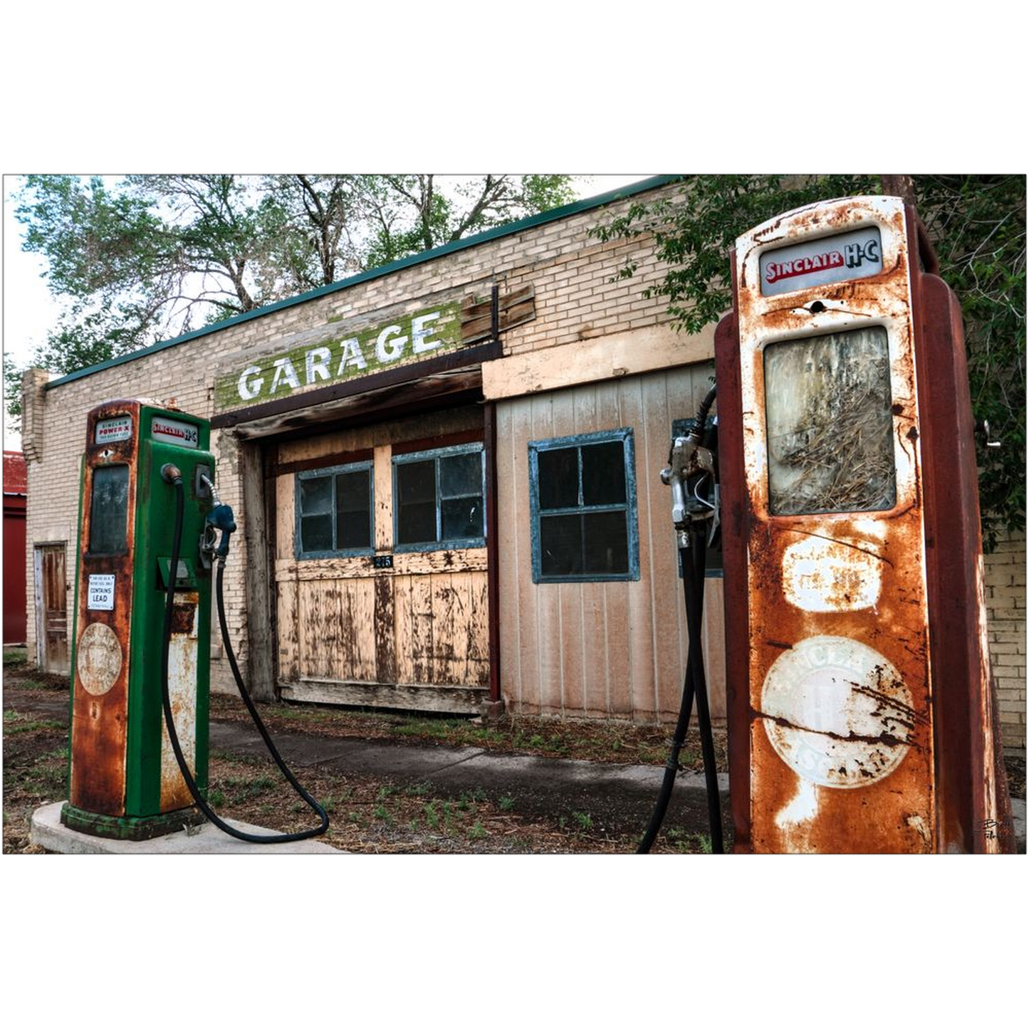 Old Service Station - Highway 89, Utah - bp0060 - Photograph Print Poster Picture Photography Art Artist Landscape Images