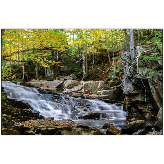 Discovery Falls v3 - Millsfield, New Hampshire - bp0037 - Photograph Print Poster Picture Photography Art Artist Images Landscape