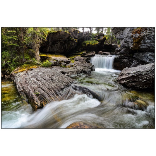 Tin Cup Creek Falls #2 - Bitterroot Mountains, Montana - bp0040 - Photograph Print Poster Picture Photography Art Artist Images Landscape