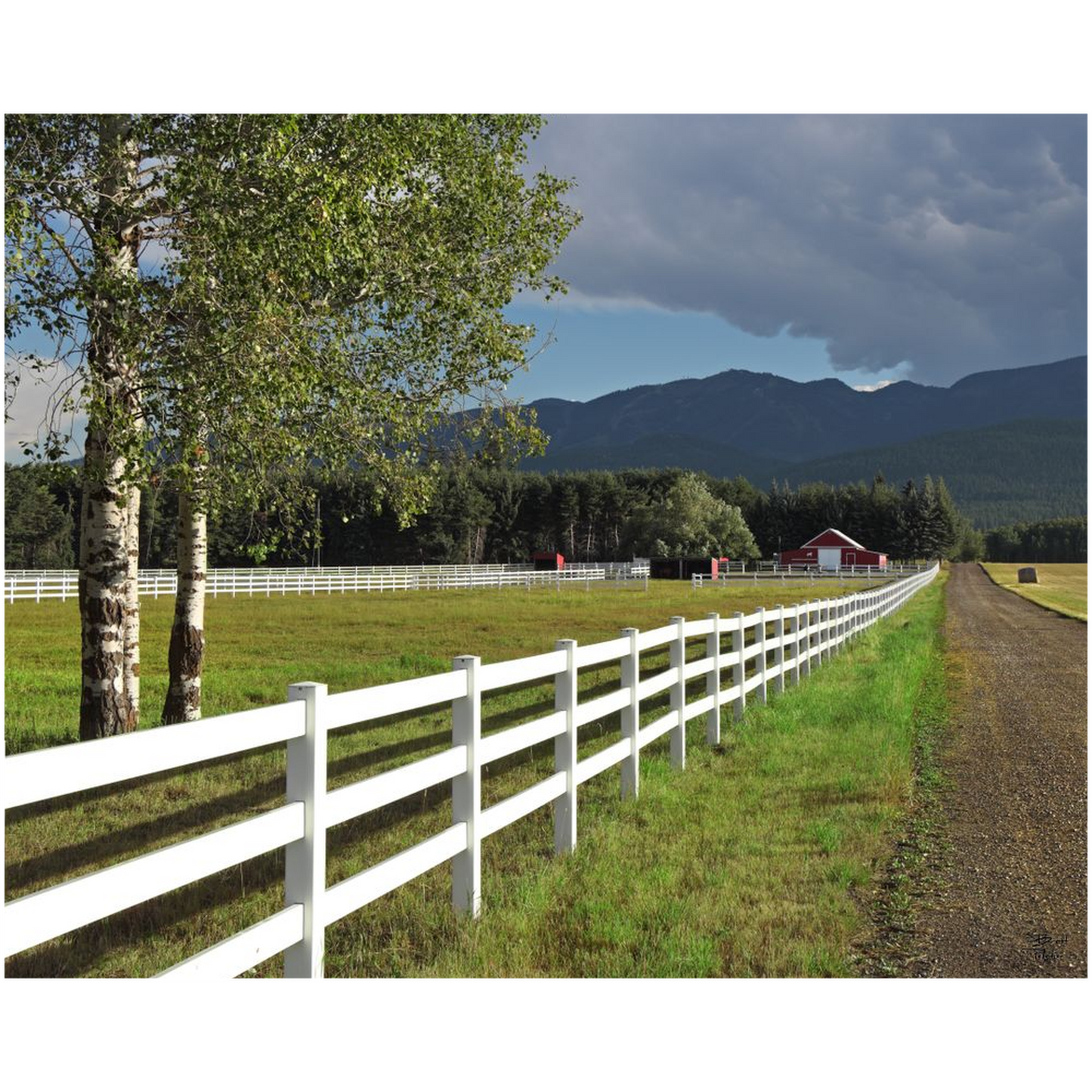 Edgewood Farm - Whitefish, Montana - bp0185 - Photograph Print Poster Picture Photography Landscape Artist Art Images