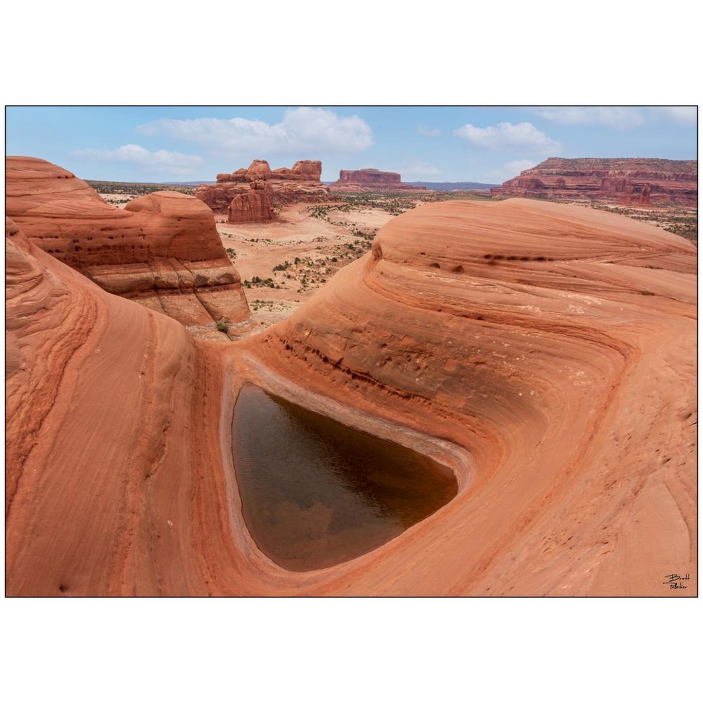 Delta Pool - Moab, Utah - bp0248 - Photograph Print Poster Picture Wall Photography Art Artist Images Camera Collectibles Landscape