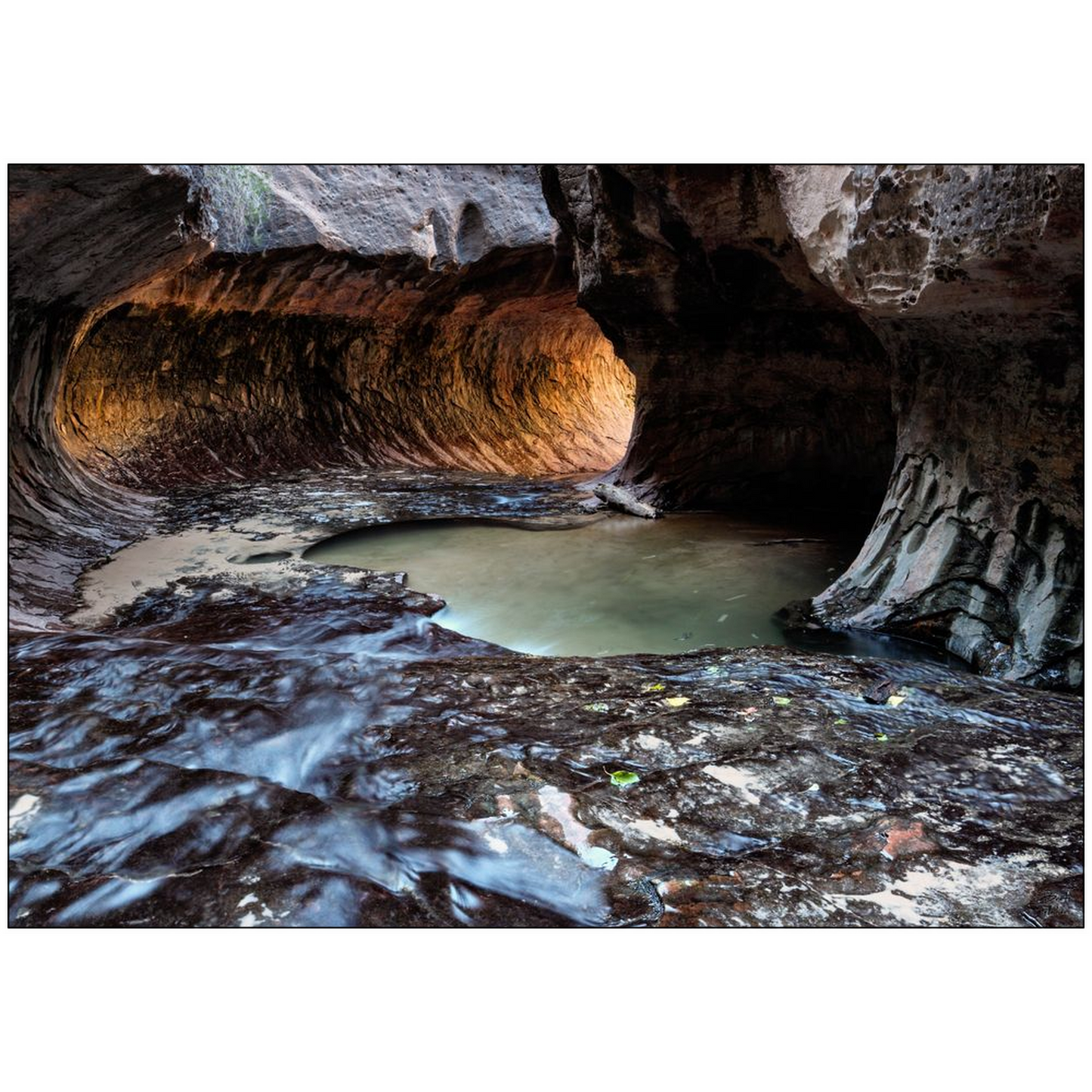 Subway - Left Fork of North Creek - Zion National Park, Utah - bp0056 - Photograph Print Poster Picture Photography Art Artist Landscape