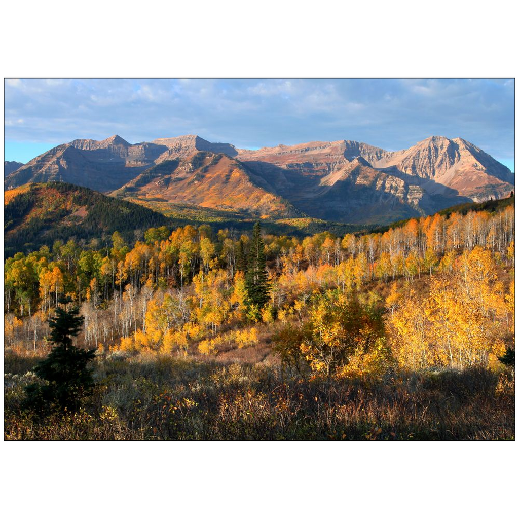 Timpanogos Autumn Sunrise - Wasatch Mountains, Utah - bp0004 - Photograph Print Poster Picture Photography Art Artist Images Landscape