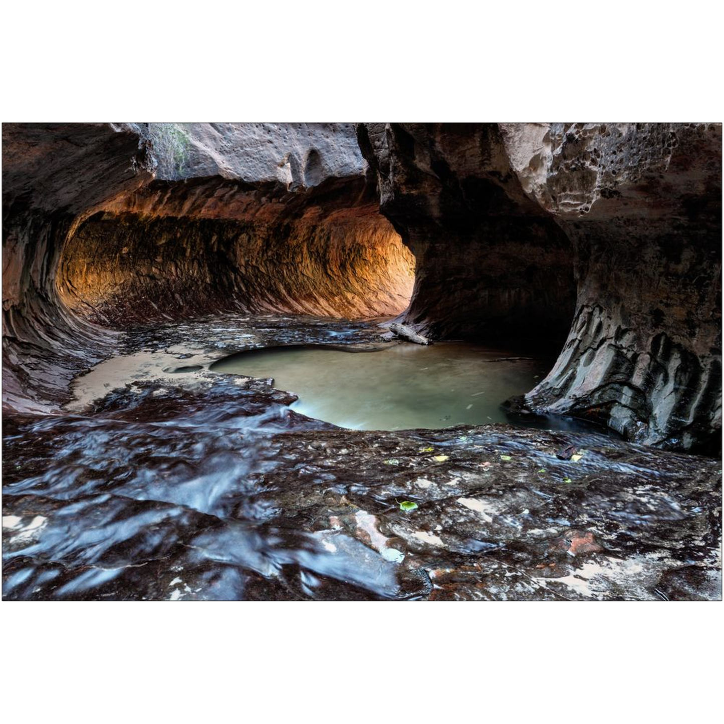 Subway - Left Fork of North Creek - Zion National Park, Utah - bp0056 - Photograph Print Poster Picture Photography Art Artist Landscape