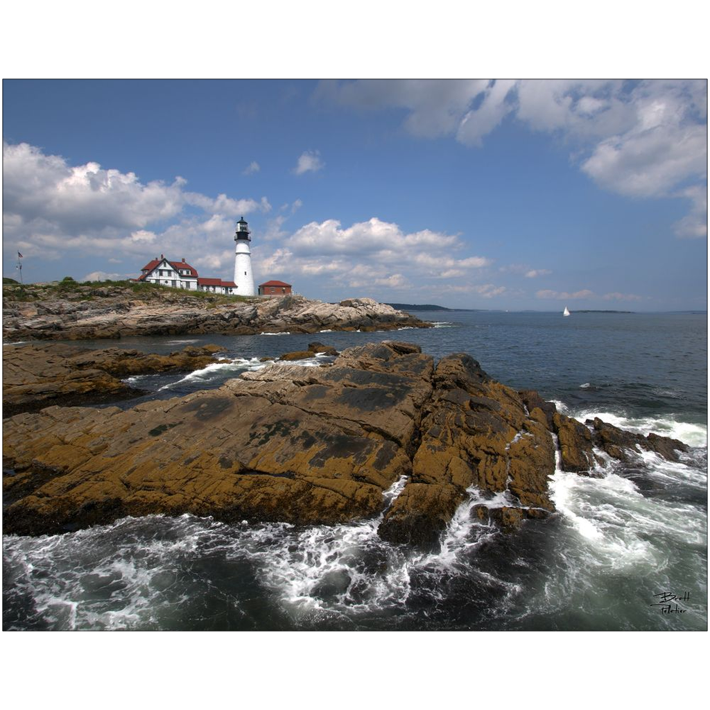 Portland Head Lighthouse - Portland, Maine - bp0034 - Photograph Print Poster Picture Wall Photography Art Artist Images Camera Landscape