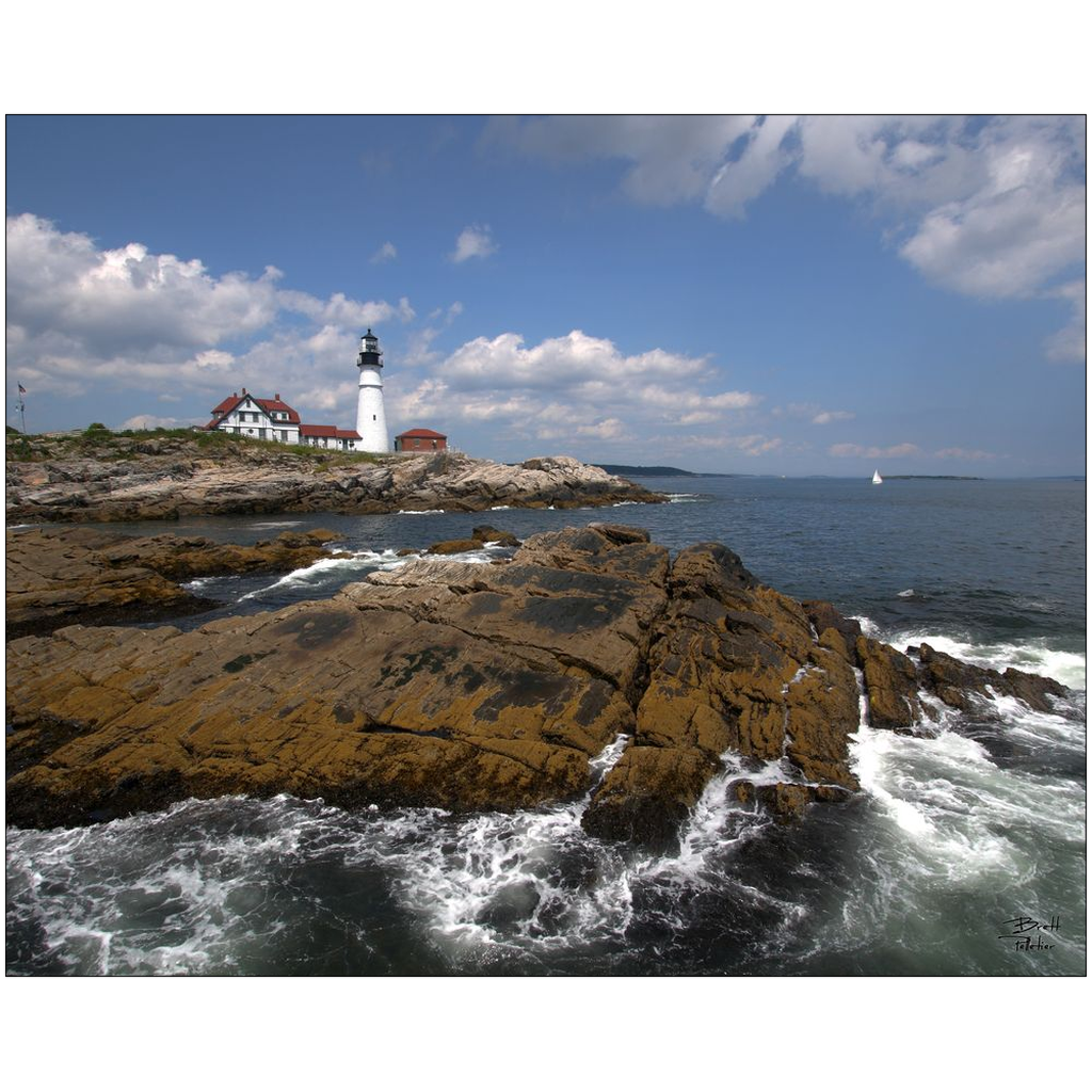 Portland Head Lighthouse - Portland, Maine - bp0034 - Photograph Print Poster Picture Wall Photography Art Artist Images Camera Landscape