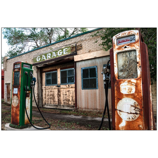 Old Service Station - Highway 89, Utah - bp0060 - Photograph Print Poster Picture Photography Art Artist Landscape Images