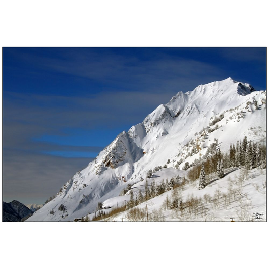 Mount Superior in Winter - Alta, Utah - bp0029 - Photograph Print Poster Picture Photography Art Artist Images Landscape