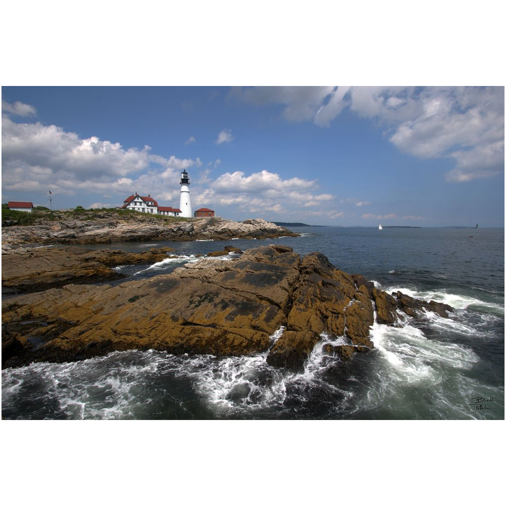 Portland Head Lighthouse - Portland, Maine - bp0034 - Photograph Print Poster Picture Wall Photography Art Artist Images Camera Landscape