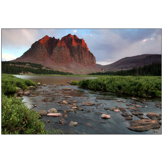 Red Castle Sunset - Uinta Mountains, Utah - bp0009 - Photograph Print Poster Picture Wall Photography Art Artist Images Camera Landscape