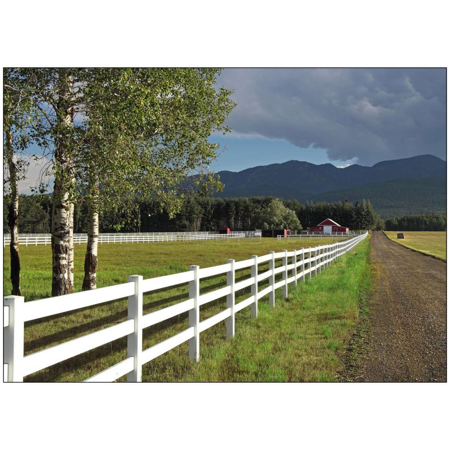 Edgewood Farm - Whitefish, Montana - bp0185 - Photograph Print Poster Picture Photography Landscape Artist Art Images