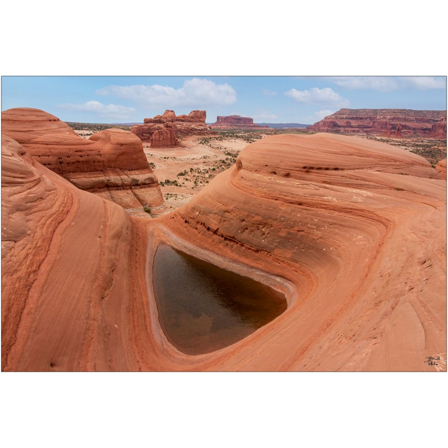 Delta Pool - Moab, Utah - bp0248 - Photograph Print Poster Picture Wall Photography Art Artist Images Camera Collectibles Landscape