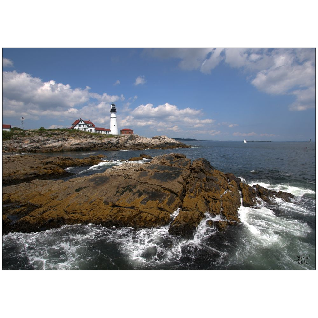 Portland Head Lighthouse - Portland, Maine - bp0034 - Photograph Print Poster Picture Wall Photography Art Artist Images Camera Landscape